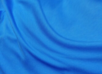 Beautiful elegant curve pattern blue satin texture background