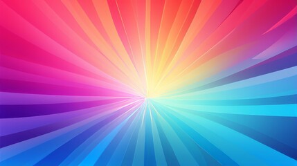 Fototapeta premium Radiant Spectrum Burst
