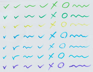 手書きのペン文字素材