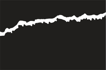 Obraz premium Ripped black paper, copy space