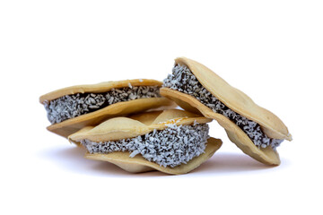 Alfajor (Hojarasca de Chancaca o manjar) Producto tradicional típico de las fiestas patrias de...