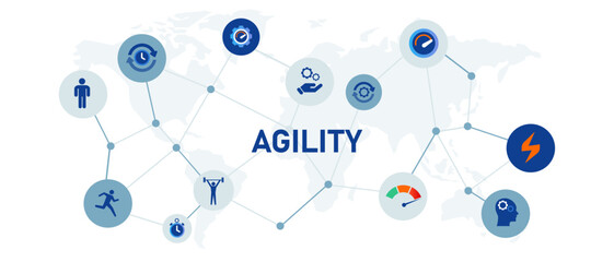 Agility agile concept of adaptive versatile concept illustration