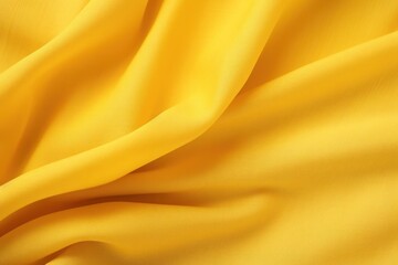 Obraz premium Yellow satin, linen textiles, jeans fabric curves wave lines background texture for web design , banner , business concept. Generative AI