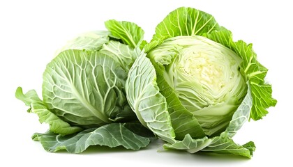 Obraz premium Cabbage isolated on white background