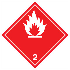 ghs hazardous, transport icon, warning symbol ghs - sga safety sign, pictogram. flammable gases