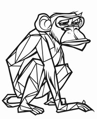 illustration of a monkey