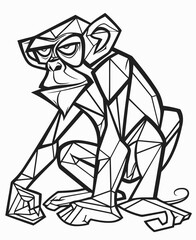 illustration of a monkey