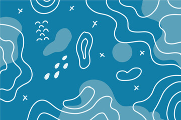 Hand drawn abstract background doodles vector EPS 10