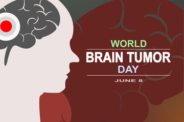 World brain tumor day Concept. Human brain with doctor stethoscope. Raise awareness, Detection and prevention of brain tumour.
