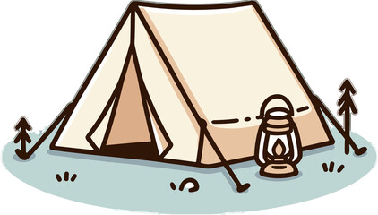 camping tent - 텐트. Generative AI