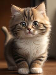 Cute kitten, Pet cat. funny animal 