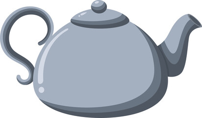 Isolated teapot kettle with transparent background