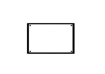 シンプルな掲示板風フレーム