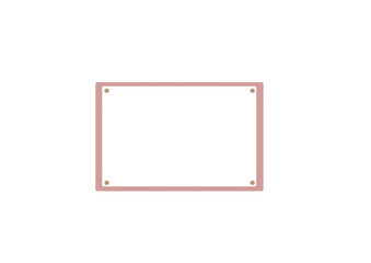 シンプルな掲示板風フレーム赤