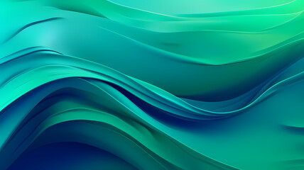 Abstract fluid background with blue and green colors. wallpaper or background design resource