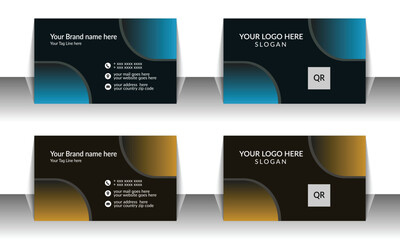 Stylish Modern Business Card Design Icon Template
