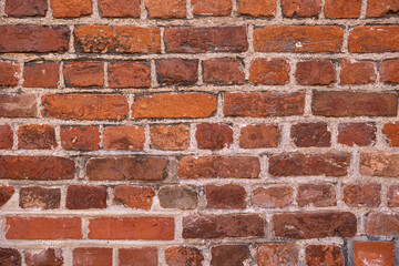 Close up red concrete vintage industrial wall texture background