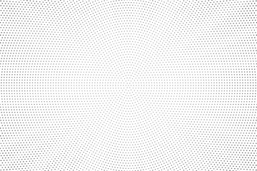Halftone gradient sun rays pattern. Abstract halftone vector dots background. monochrome dots pattern. Vector background in comic book style with sunburst rays and halftone. Retro pop art design.	
