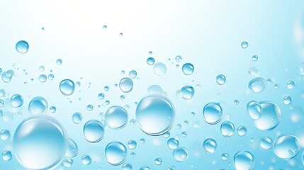It's a vector background image composed of clean water droplets. white background  - obrazy, fototapety, plakaty