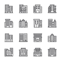 set of buildings