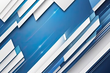 Obraz premium Abstract blue background with white arrows. Vector illustration.