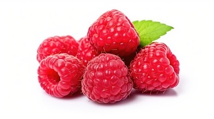 Raspberry isolated on white background  