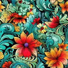 Art creativity imagination seamless pattern