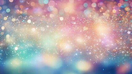 Obraz na płótnie Canvas shiny glitter party background illustration festive glamorous, vibrant colorful, disco lights shiny glitter party background
