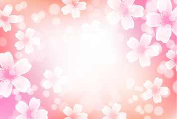 Fototapeta premium 桜 春 花 背景