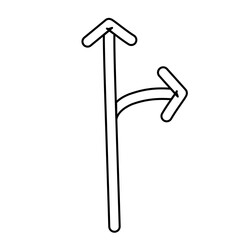 hand drawn arrow sign