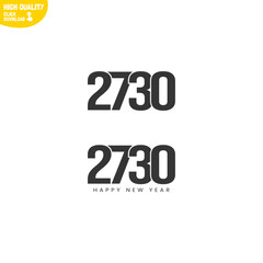 Creative Happy New Year 2730 Logo Design