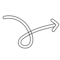 hand drawn arrow sign