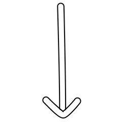 hand drawn arrow sign