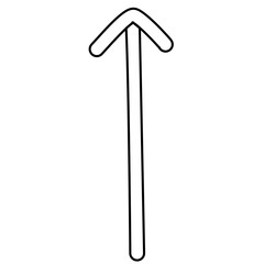 hand drawn arrow sign