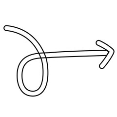 hand drawn arrow sign
