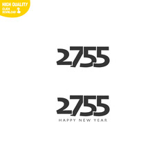 Obraz premium Creative Happy New Year 2755 Logo Design