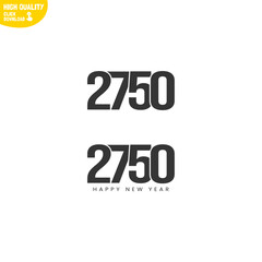Creative Happy New Year 2750 Logo Design