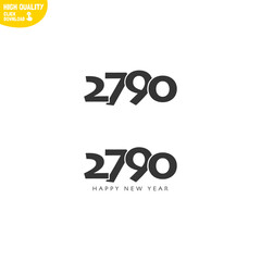 Creative Happy New Year 2790 Logo Design