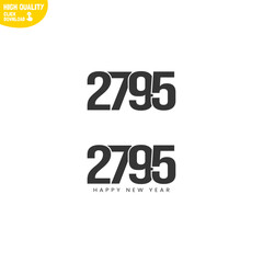 Creative Happy New Year 2795 Logo Design