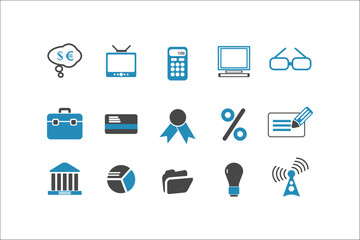 Professional Business Icons Collection for Elegant Designs