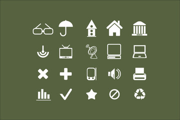 Professional Business Icons Collection for Elegant Designs