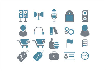 Professional Business Icons Collection for Elegant Designs
