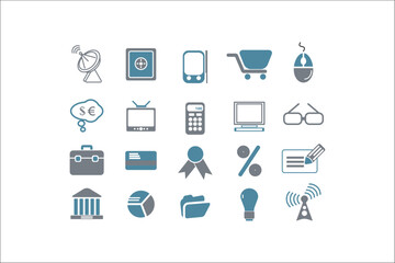 Professional Business Icons Collection for Elegant Designs