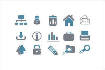 Professional Business Icons Collection for Elegant Designs