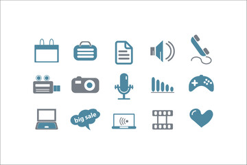 Professional Business Icons Collection for Elegant Designs
