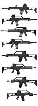 Modern German Assault Rifle Models