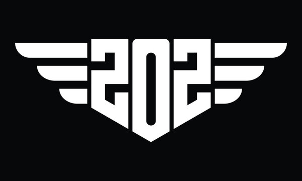 ZOZ three letter logo, creative wings shape logo design vector template. letter mark, word mark, monogram symbol on black & white.	