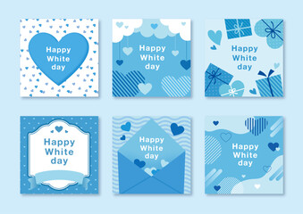 White day banner blue