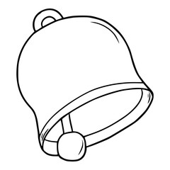 bell icon illustration hand drawn sketch outline vector