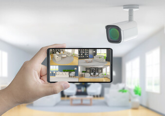 Mobile connect with home security camera